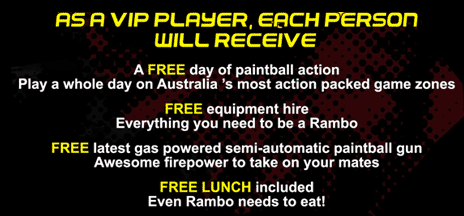 VIP Paintball Tickets